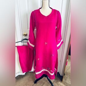 PAKISTANI COUTURE DESIGNER FORMAL BRIDAL DRESS 2 PIECE